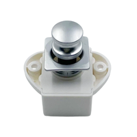 Serrure à bouton-poussoir métallique sans clé pour camping-car, caravane, voiture, marine, tiroir, armoire, porte