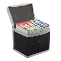 Stylo de marqueur d'alcool professionnel de la meilleure qualité de Offre Spéciale 80 couleurs avec la pointe de Dul et le colorant permanent