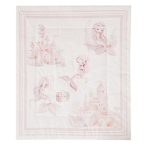 Mermaid Castle Theme Nursing Comforter <strong>Cot</strong> <strong>Set</strong> Crib <strong>Bedding</strong> Organic Cotton Baby Crib <strong>Bedding</strong> <strong>Set</strong> for <strong>Girl</strong> - Product Image 1