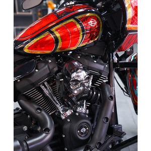 Bộ lọc gió cao cấp Skull High-Flow Air Cleaner Kit HD dành cho xe Softail 2018 trở lên và Touring 2017 trở lên, chất liệu hợp kim nhôm-magiê, lọc gió kiểu khung xương - Product Image 6