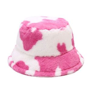 Sombreros de Pescador con Estampado de Vaca, de Piel Sintética, para Invierno, Estilo Vintage, a la Moda, para Mantener el Calor al Aire Libre - Product Image 5