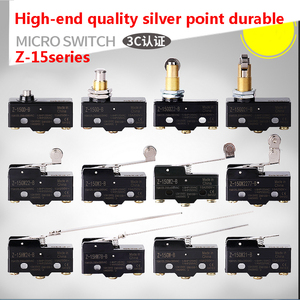 Interruptor de fin de carrera micro de viaje Z-15GW22TM-1704 LXW5-11G2, interruptor momentáneo SPDT de acción rápida con rodillo de bisagra largo - Product Image 6