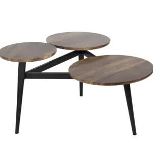 2020 新设计现代圆形茶几客厅茶几木材顶级咖啡桌