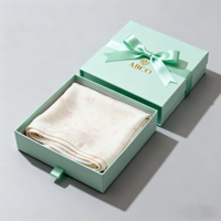 Boîte cadeau coulissante pour tiroir, écologique, sur mesure, épaisseur 2 mm, avec lamination mate, pour foulard en soie