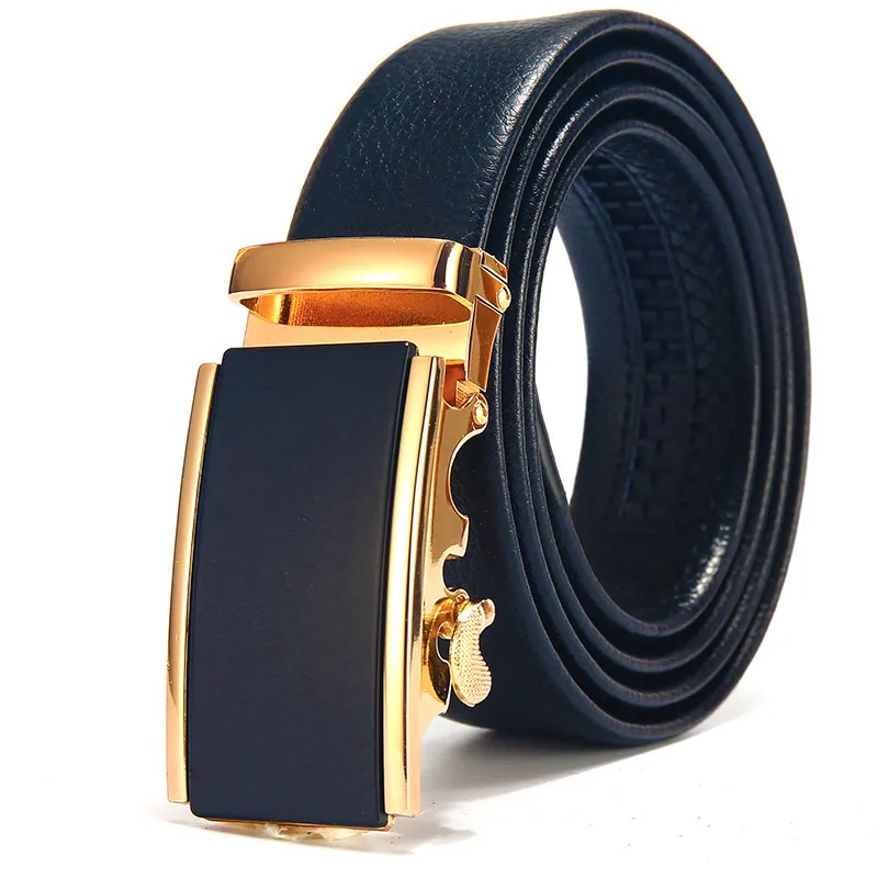 Casual brand china high quality Factory Price youth Automatic buckle OEM Custom luxury PU leather men belt