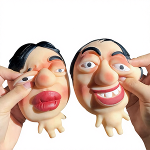 Juguete Antiestrés de Silicona TPR para Niños, Divertido y Feo, con Cara de Cabeza Grande y Labios Grandes, Juguete para Apretar Espinillas - Product Image 2