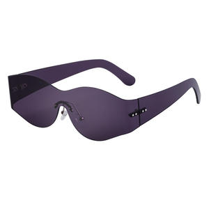 Lunettes de soleil sur mesure de style européen et américain pour hommes, verres polarisés UV400 en PC, style Instagram, avec étui - Product Image 5