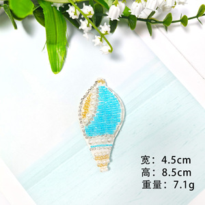 New Arrival Handmade Cá Biển Nail Flower <span class=keywords><strong>Sequin</strong></span> <span class=keywords><strong>Sequin</strong></span> Sew-On Đính Cho Buổi Tối Ăn Mặc Trang Trí Hạt Nhựa Nhựa Sew-On - Product Image 4