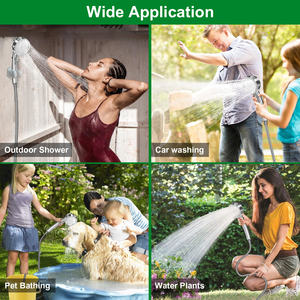 Système de douche de camping extérieur avec batterie rechargeable 7800 mAh, pulvérisateur d'eau filtrée IPX7 pour voyages, randonnées, bain de chien et toilettes - Product Image 2