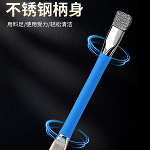 Double Headed Gas Stove <b>Cleaning</b> <b>Brush</b> Steel Wire With Zinc Plated Handle <b>For</b> Kitchen Countertop <b>Cleaning</b> - Product Image 4