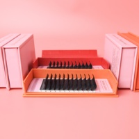 Extension synthétique de faux cils camélia vison faux cils de haute qualité