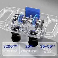 Masseur rechargeable à 4 têtes pour le cou, les épaules et le dos.