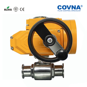 วาล์วควบคุมอัตโนมัติแบบมีมอเตอร์สำหรับอาหารเกรด COVNA พร้อมตัวกระตุ้นไฟฟ้าแบบสุขภัณฑ์ วาล์วบอลแบบมีมอเตอร์ - Product Image 5