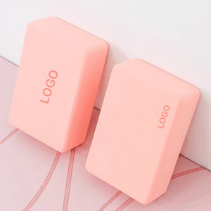 Blocs de yoga en mousse EVA écologiques personnalisés avec logo, haute densité, type à coins arrondis pour le fitness, le Pilates et les exercices - Product Image 1