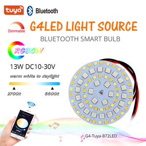 Ampoule LED intelligente G4 13W Blanc chaud Blanc froid Dimmable WiFi Bluetooth DC10-30V CE FCC RoHS Usine OEM - Product Image 2