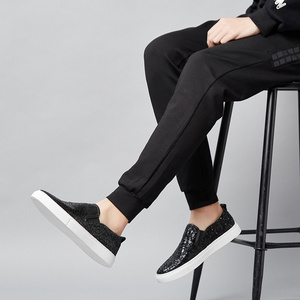 Zapatos de Skateboarding de Piel Auténtica para Hombre, Mocasines con Estampado en Relieve - Product Image 3