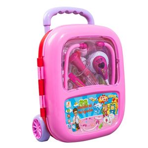 Ensemble de jouets de médecin en plastique pour filles pour jeux de rôle, simulation de médecin de famille pour bébés, stéthoscope, trousse de médecine - Product Image 5