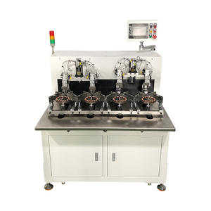 Servo dört istasyonlu CNC PLC kontrollü yüksek hızlı otomatik iplik kesme tavan vantilatörü Motor sarma büküm makinesi - Product Image 4