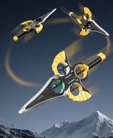 Avion Télécommandé EPP Stunt 2.4G 6 Voies, Jouet Épée Volante en Mousse avec Lumière, Modèle 360° Acrobaties pour Enfants