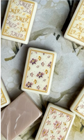 Set Mahjong Motif Bunga, Ubin Joker, Bagian Belakang Marmer 3D Timbul Emas Vintage, Permainan Mahjong, Desain Bunga Art Nouveau, Hadiah