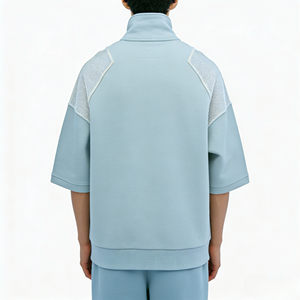 Moletom Masculino Casual Liso de Manga Curta para Primavera 2026 - Product Image 4