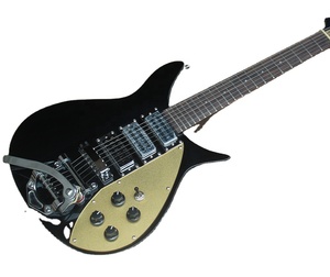 Chitarra Elettrica Nera Flyoung Factory a 6 Corde, Lunghezza Scala 527mm - Product Image 1