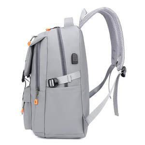 Custom Waterproof Pu Backpack Large-capacity Casual Business Travel <b>Bag</b> Men's Women's Computer <b>Bag</b> School Zipper Letter - Product Image 2