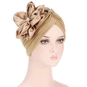 HZM-19194 महिलाओं फूल Stretchy Beanie बोनट पगड़ी केमो टोपी के लिए कैंसर रोगियों देवियों अफ्रीकी सिर पर लपेट - Product Image 3