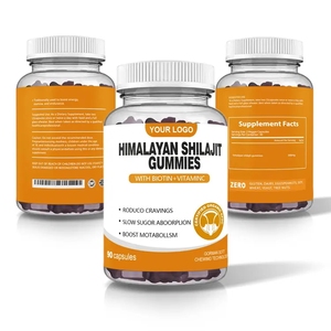 Gomitas <span class=keywords><strong>de</strong></span> Shilajit Puro del Himalaya OEM, Sabor a Cereza Negra Orgánica, 60 Veganas, Apoyo Inmunológico para Adultos, 2 Gomitas Diarias - Product Image 3