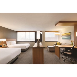 Conjuntos de muebles de dormitorio con panel de madera moderno proyecto de hotel de <span class=keywords><strong>3</strong></span> estrellas de Hyatt Place para habitaciones King - Product Image 6