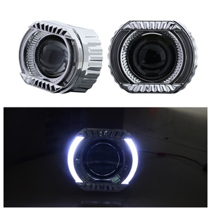 Meilleures ventes : Cache-lentilles de projecteur de phare automobile de 3 pouces avec anneaux LED Angel Eyes, universels pour la rénovation - Product Image 6