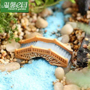 Puente <span class=keywords><strong>de</strong></span> estilo jardín <span class=keywords><strong>de</strong></span> imitación, pequeño, <span class=keywords><strong>arco</strong></span> <span class=keywords><strong>de</strong></span> piedra con simulación <span class=keywords><strong>de</strong></span> agua corriente, artículos diversos <span class=keywords><strong>de</strong></span> estilo japonés, adorno <span class=keywords><strong>de</strong></span> resina para micropaisaje - Product Image 2