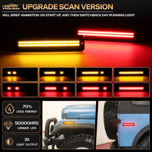 Luci Laterali Dinamiche per <span class=keywords><strong>Jeep</strong></span> Cherokee SJ Wagoneer Grand Wagoneer J10 J20 Pickup CJ-5 Indicatori di Direzione Ripetitori per Parafanghi - Product Image 2