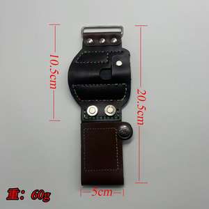 สายรัดข้อมือรอกตกปลาแบบติดตีนตุ๊กแก ขนาด 17.5 ซม. ทำจากหนังวัว อุปกรณ์ตกปลาสำหรับนักตกปลา - Product Image 3