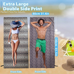 Serviette <span class=keywords><strong>de</strong></span> bain personnalisée double face à séchage rapide, sans sable, pour la randonnée, les voyages et la <span class=keywords><strong>plage</strong></span> – Vente en gros usine - Product Image 3
