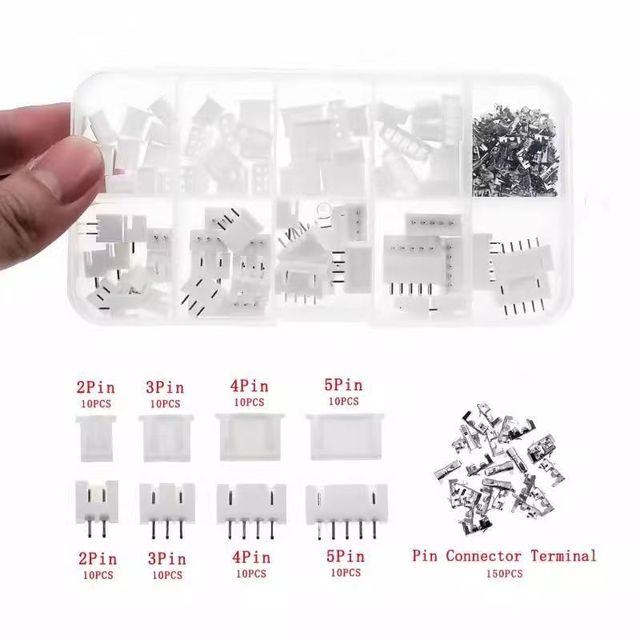 XH2.54 2P 3P 4P 5Pin Terminal Connector Kit 2.54mm Pitch Male and Female Housing for PCB Applications
