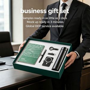 Cuaderno Corporativo de Lujo con Grabado en Relieve, Bolígrafo, Llavero y Batería Externa, Set de Regalo Personalizado con Logotipo para Aniversario, Venta al Por Mayor - Product Image 2