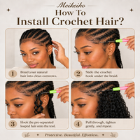 Miracle Knots Cheveux Humains au Crochet pour Tressage, Boucles Birmanes, Extensions de Cheveux Humains 100% Bruts, Cheveux Humains au Crochet Effet Plume