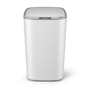 ถังขยะอุปนัย15L สามารถไร้สัมผัสอินฟราเรดถังขยะอัตโนมัติตะกร้าขยะสัมผัสฟรีสำหรับห้องครัวห้องน้ำสำนักงานห้องนอน