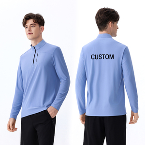 Camisas informales sólidas para gimnasio, ropa de calle, camisa de compresión para hombre, camiseta de gimnasio, ropa activa transpirable para entrenamiento - Product Image 3