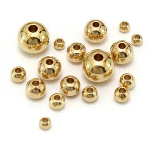 Bola de latón personalizada de fábrica con agujero perforado Sólido 12mm 12,7mm 15mm 15.875mm Bolas de latón con medio agujero pasante Estándar ANSI - Product Image 1