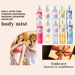 Vaporisateur de parfum corporel pour femmes, fleur longue durée, Fruit, parfum ligneux, brume corporelle <span class=keywords><strong>d</strong></span>ésodorisante avec Rose, pivoine, <span class=keywords><strong>bois</strong></span> de santal, Offre Spéciale - Product Image 4