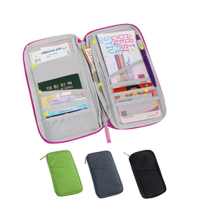 Porta Pasaportes, Cartera de Viaje, Funda para Pasaporte, Porta Tarjetas y Dinero, Organizador Multifuncional de Boletos, Bolsa para Documentos al por Mayor - Product Image 1