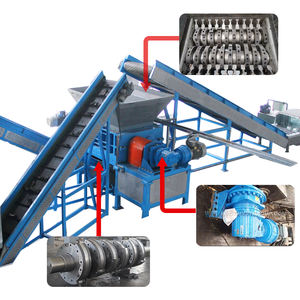 Machine de déchiquetage de pneus entièrement automatique pour le recyclage des déchets de pneus en caoutchouc - Product Image 2