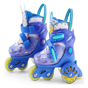 Patins à roulettes en ligne pour enfants en tissu PU et maille, avec <span class=keywords><strong>roues</strong></span> injectées lumineuses à double rangée, pour débutants en patinage sur glace - Vente en gros - Product Image 1