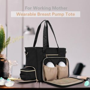 Sac de transport OEM pour <span class=keywords><strong>tire</strong></span>-<span class=keywords><strong>lait</strong></span> portable avec compartiment isotherme et pochette pour ordinateur portable, compatible avec Momcozy S12 Pro/M5, <span class=keywords><strong>Elvie</strong></span> pour les mamans actives - Product Image 5