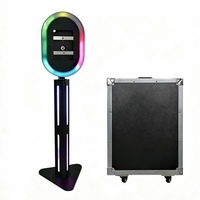 New Portable Metal iPad <strong>Selfie</strong> <strong>Booth</strong> with Wireless Bluetooth/Wi-Fi and Real-time Printing Function