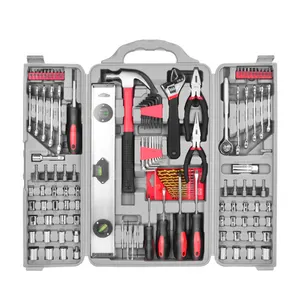 128Pieces Household DIY Hand Tool Box Set Screwdriver Hammer Wrench Hardware Electric Repair Tool Kits