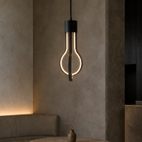 Ampoule LED décorative en forme de goutte d'eau NEXcell 10W, culot E26 ou E27, pour éclairage suspendu de café ou d'hôtel