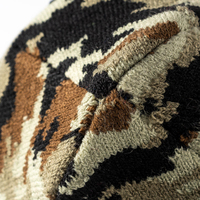 Gorro Unisex con Estampado de Camuflaje, Gorro Holgado con Forro Polar Grueso, Gorro de Punto Cálido para Invierno, Gorro Deportivo para Exteriores